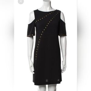 Nwot $1280 VERSACE COLLECTION Shift Dress Black Size: L | US 10 IT46